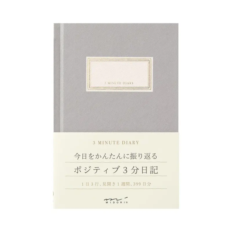 Midori 3-Minute Diary Gray