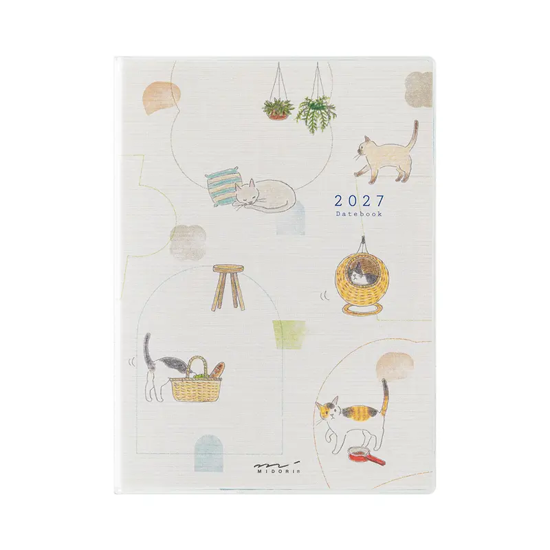Midori Pocket Diary 2027 A6 Cat