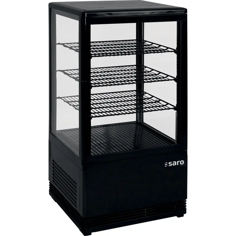 Mini-vitrine réfrigérée à circulation d'air SARO 68 litres, SC 70 noir - 330-10051