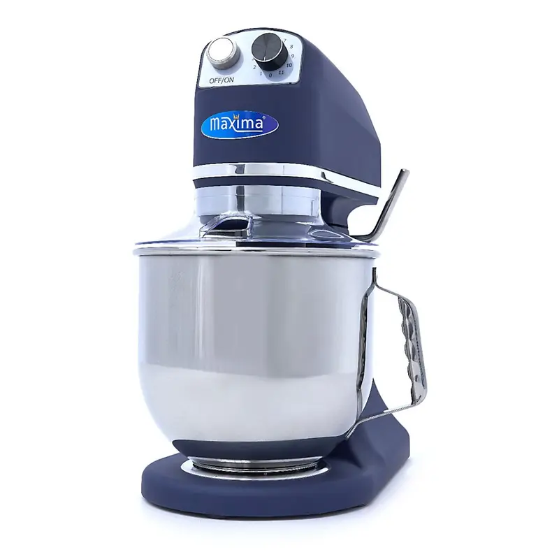 Mixer planétaire - 7 L - jusqu'à 2 kg de pâte - bleu acier mat – Maxima 09360775