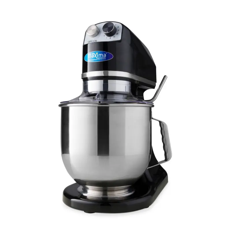 Mixer planétaire - 7 L - jusqu'à 2 kg de pâte - noir – Maxima 09360750
