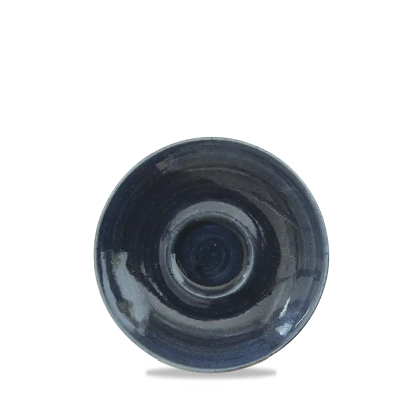 Monochrome Mist Blue Cappuccino Saucer 16cm 12/box
