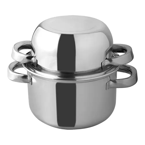 Mosselpan Ø 20 cm RVS