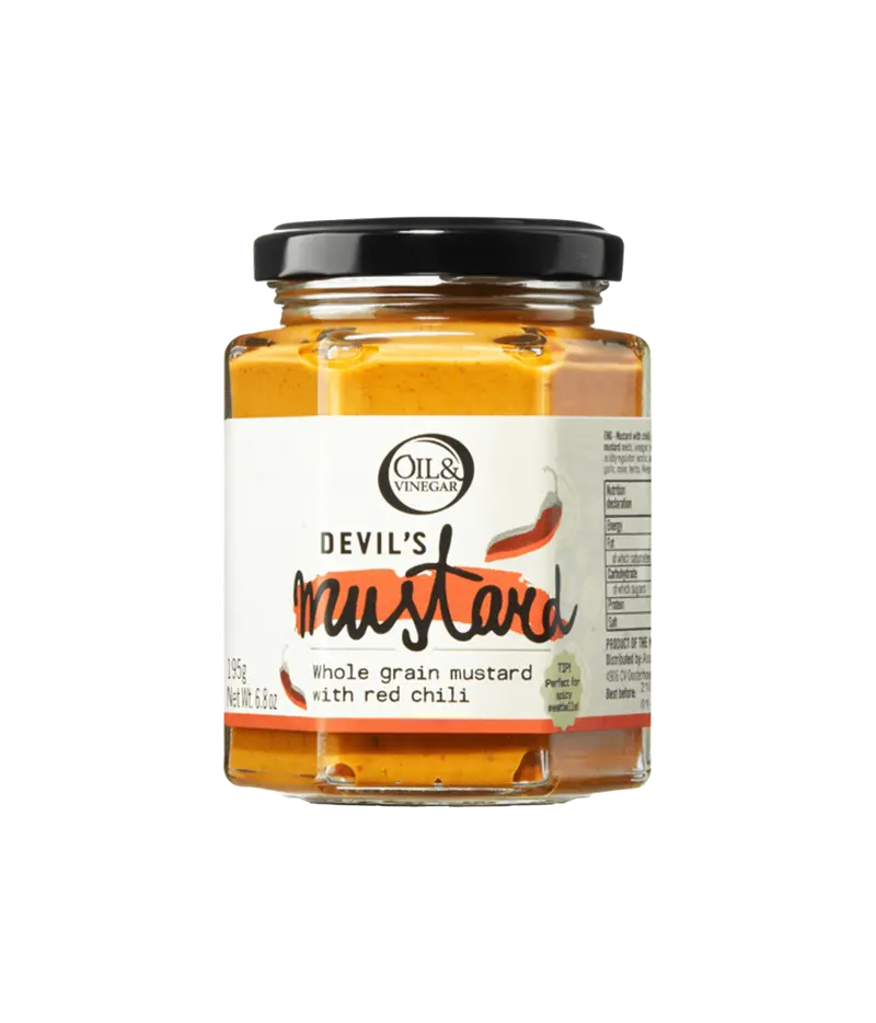 Mosterd met Rode Chili - Devil's Mustard - 195g