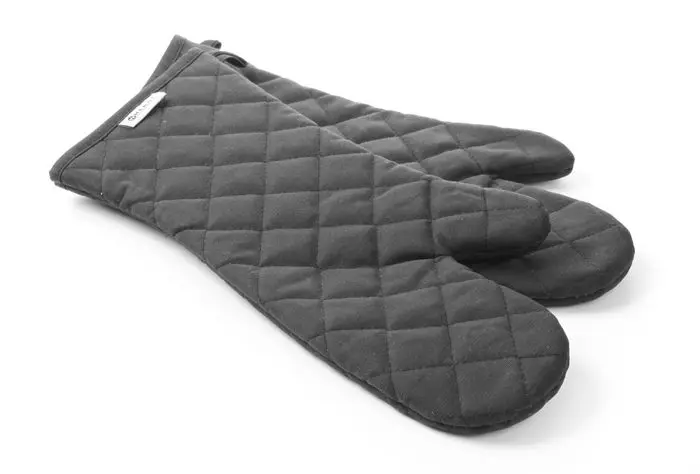 Moufles de four, HENDI, avec revêtement ignifuge, Noir, 2 u., (L)380mm — 556610