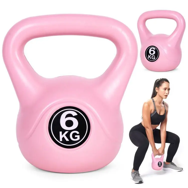 MovePro Kettlebell - 6 kg - Roze - Fitness Gewicht - Krachttraining - Trainingsgewicht