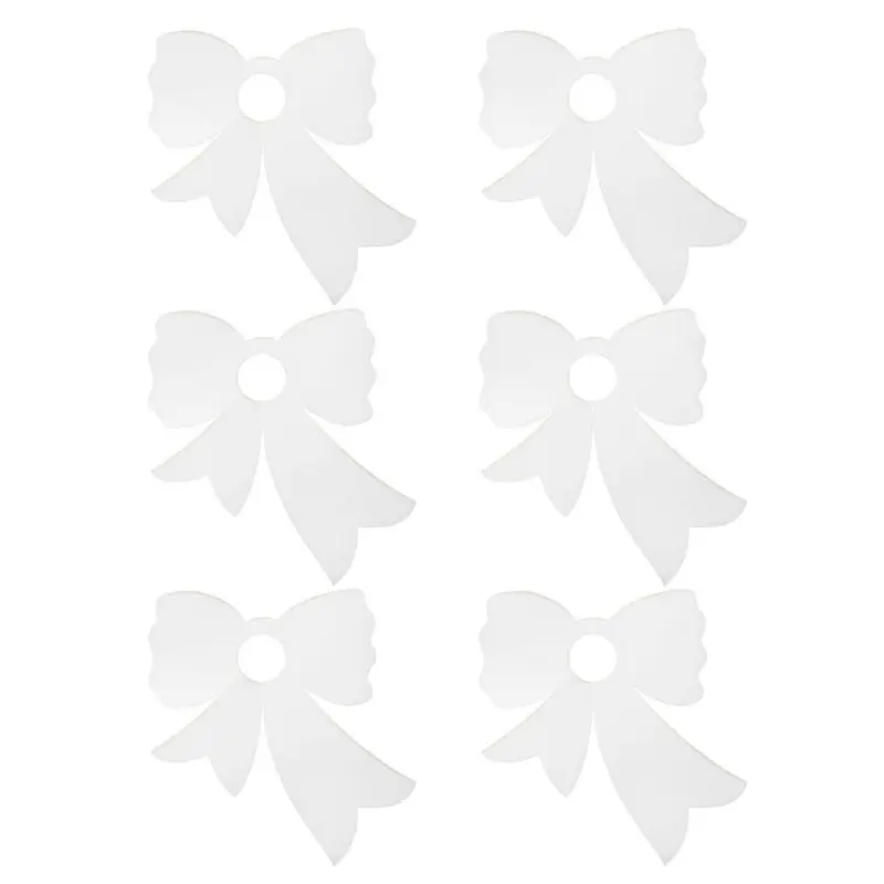 Naamkaarthouders Bows Off White (set van 6)