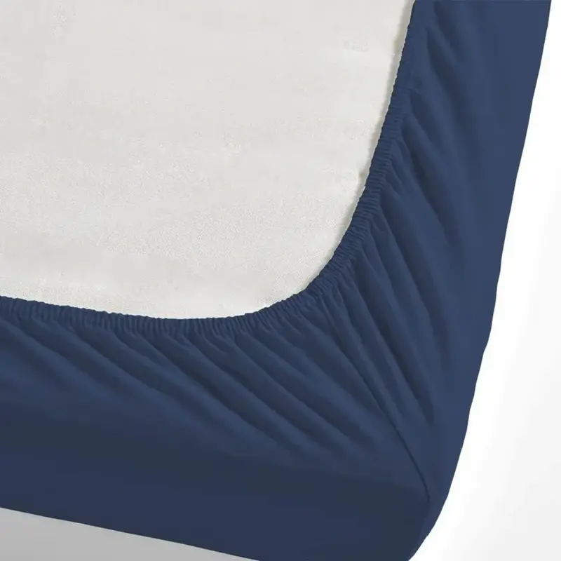 Nautica Jersey Hoeslaken, Marineblauw, 100x200cm