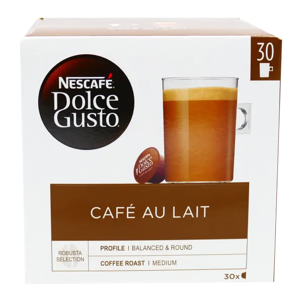 Nescafé Dolce Gusto Café au Lait XL – 30 Capsules