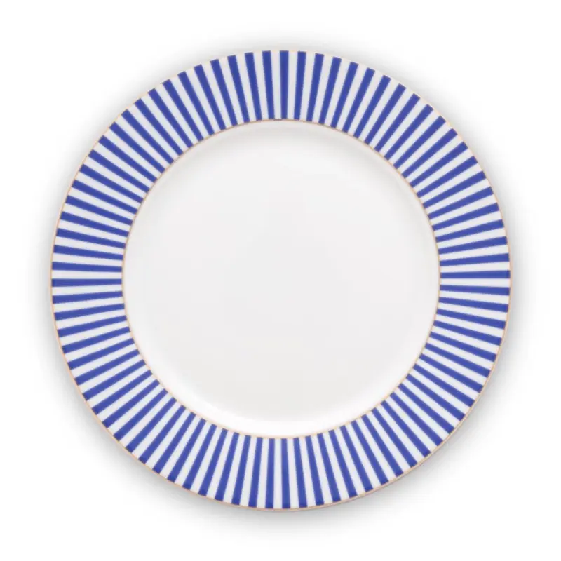 Ontbijtbord 21cm | Royal Stripes Blue