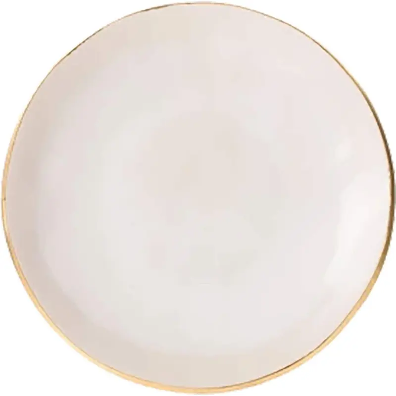 Ontbijtbord Edge Ivory Gold 23cm