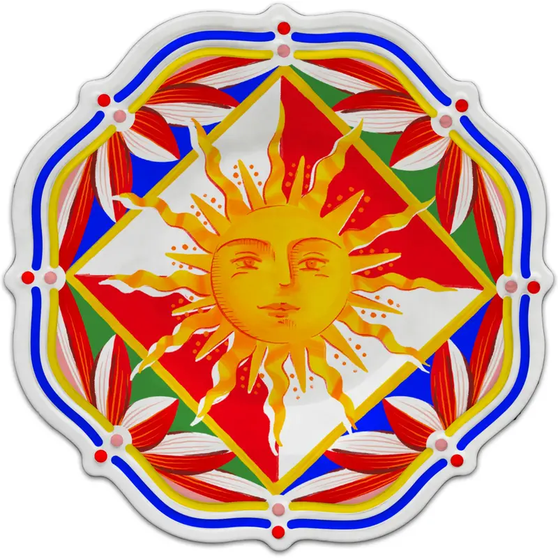 Ontbijtbord Sun 22cm - gemaakt van melamine