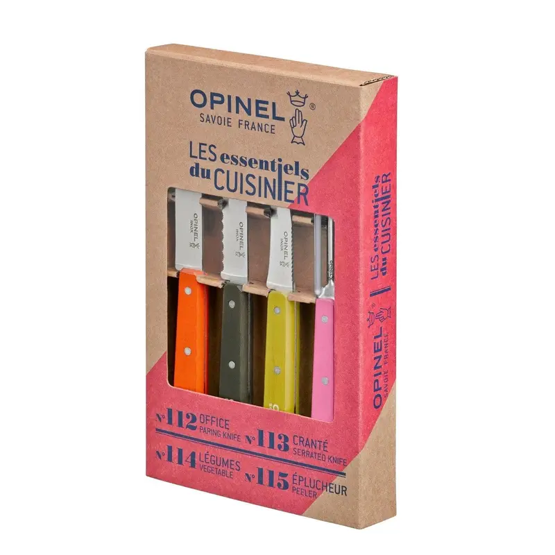Opinel Messenset 4-delig 'Les Essentials Fifties'