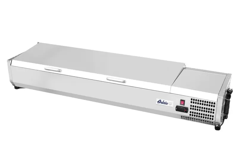 Opzetkoelvitrine4x GN1/3 1200x395x435 mm 1/box