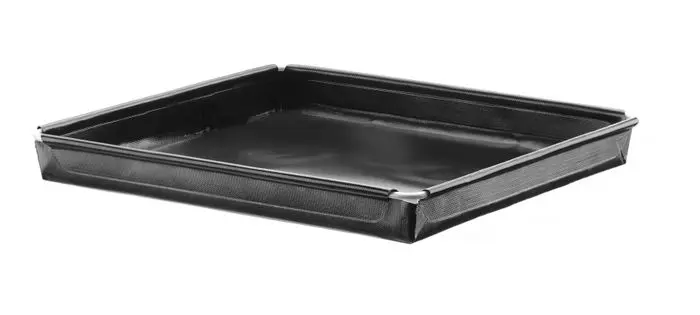 Panier pour four à haute vitesse, antiadhésif, renforcé, HENDI, Noir, 290x290x(H)20mm, Carré — 808344