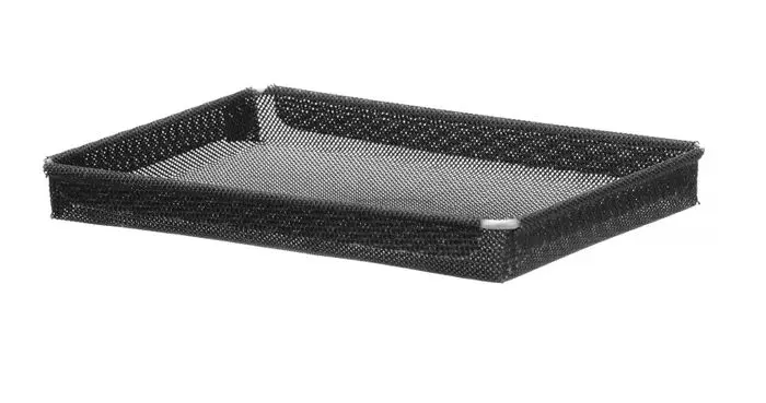 Panier pour four à haute vitesse, antiadhésif, renforcé, HENDI, Perforée, Noir, 290x190x(H)30mm — 808351
