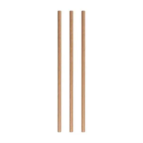 Paper straws 8 mm * 20 cm beige 250/pack