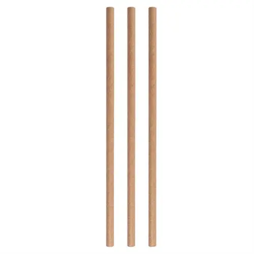 Paper straws eco beige 8*250 mm
