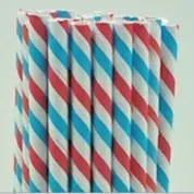 Paperstraw redwhiteblue 8*255 mm