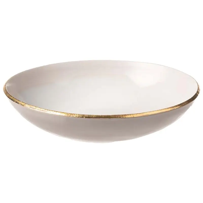 Pastabord Edge Ivory Gold 23cm
