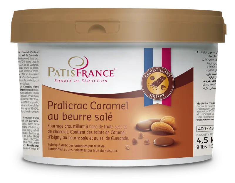 PatisFrance Pralicrac Beurre Salé 4,5 kg