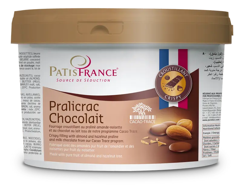 PatisFrance Pralicrac Chocolait 4,5 kg