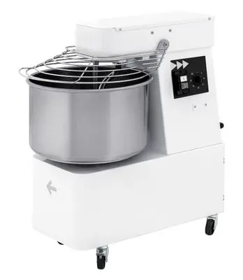 Pétrin à spirale avec tête et cuve fixes, HENDI, 88 kg/h, 32L, 230V/1100W, 431x740x(H)804mm — 226308