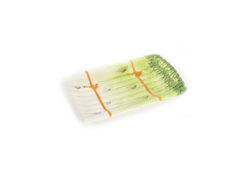 Piccobella Schaal - Asperges - Groen - Keramiek - 25 cm x 17 cm