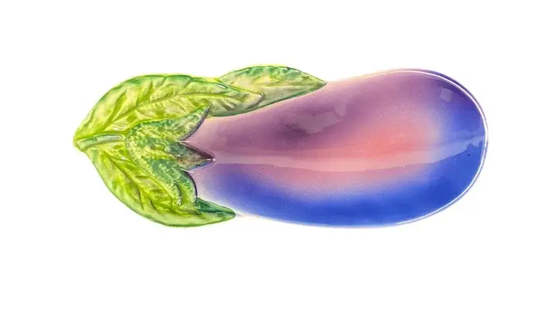 Piccobella Schaaltje - Aubergine - Keramiek - 25  cm x 10 cm