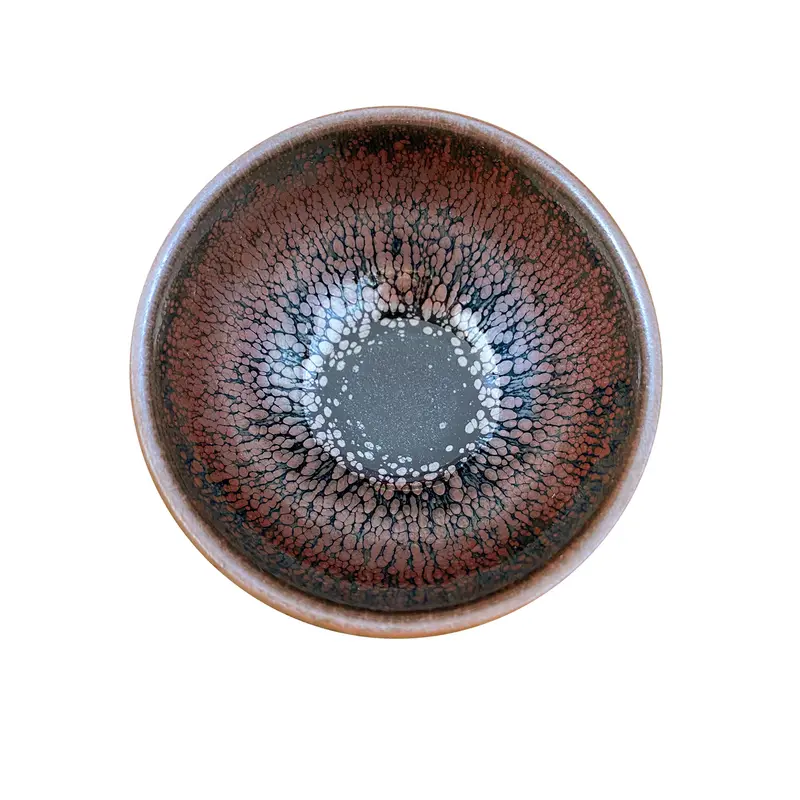 'Pink Space' Tenmoku Tea Cup