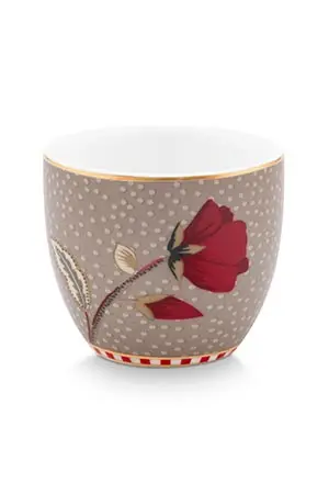 Pip Studio Blooming Tales Fantasy Khaki Eierdopje - Porselein - Ø 4,7 cm
