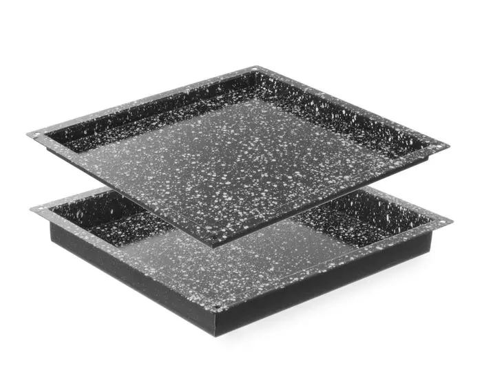 Plaque de cuisson CONVECTOMAT CLASSIQUE GN 2/3, HENDI, GN 2/3, Noir, 354x325x(H)20mm, Rectangulaire — 890356