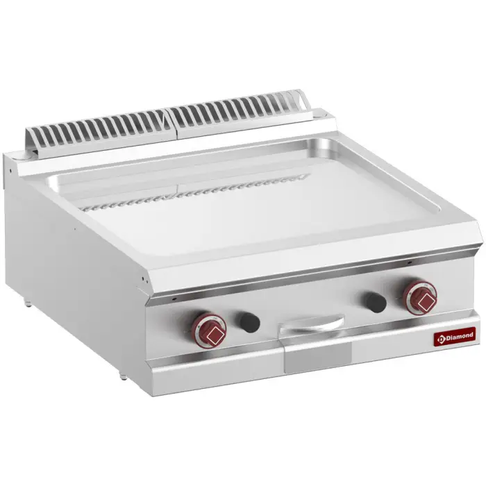 Plaque de cuisson gaz lisse chrome dur, module 1/1 -Top- G7/PLCD7T-N