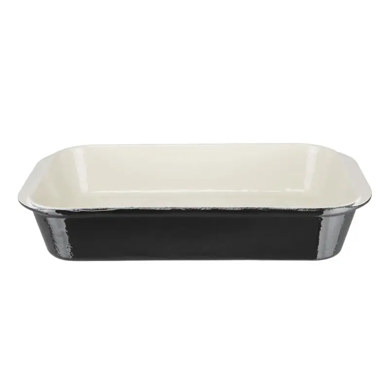 Plat à rôtir en fonte Vogue noir 405 x 250mm