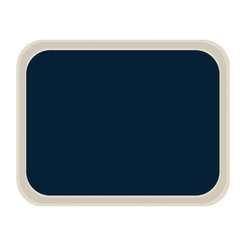 Plateau de service en polyester Roltex standard 455x355mm bleu
