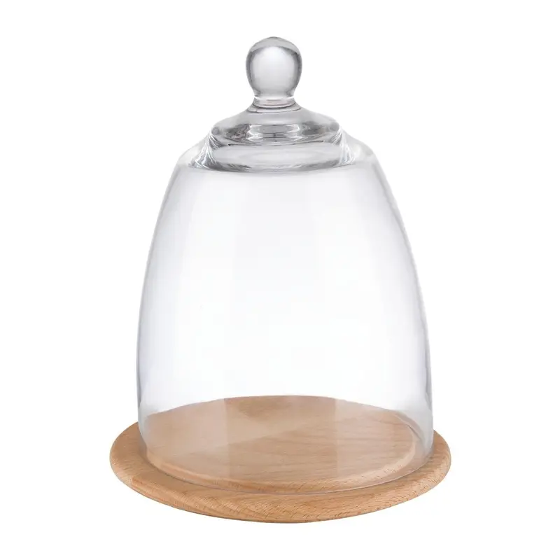 Plateau en bois avec couvercle en verre APS 185 x 240 mm