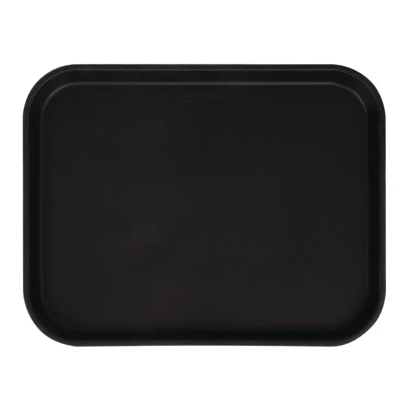Plateau rectangulaire antidérapant en fibre de verre Camtread Cambro noir 45,7 cm