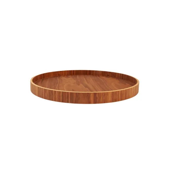Plateau Serve Round S D35 cm Walnut