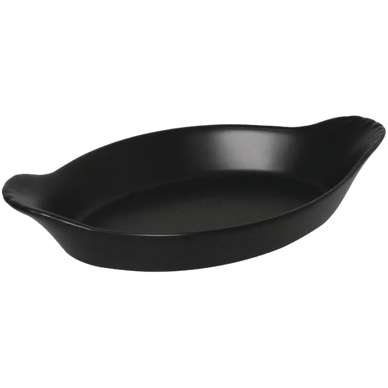Plats ovales à oreilles noirs Olympia Mediterranean 204x118mm (lot de 6)