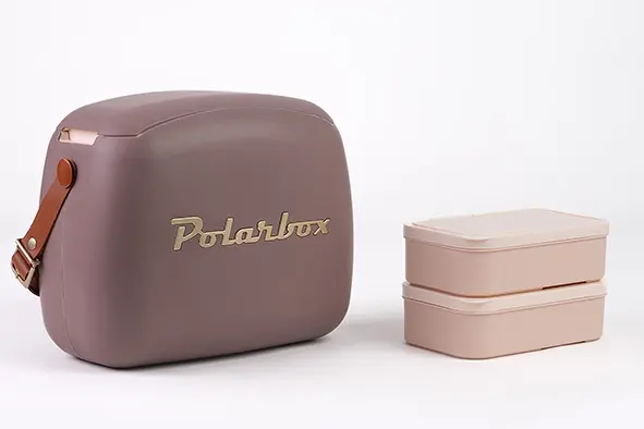 Polarbox koelbox 6L - Mauve gold - inclusief 2 lunchboxen