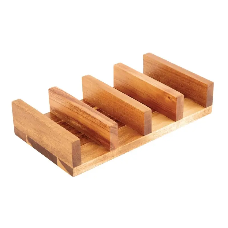 Présentoir à sandwichs en acacia Olympia