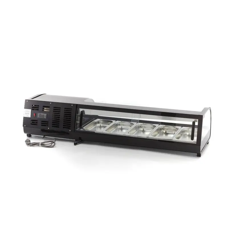 Présentoir de sushis et de tapas - 52 L - incl 5 x 1/3 GN - modèle de table – Maxima 09400865