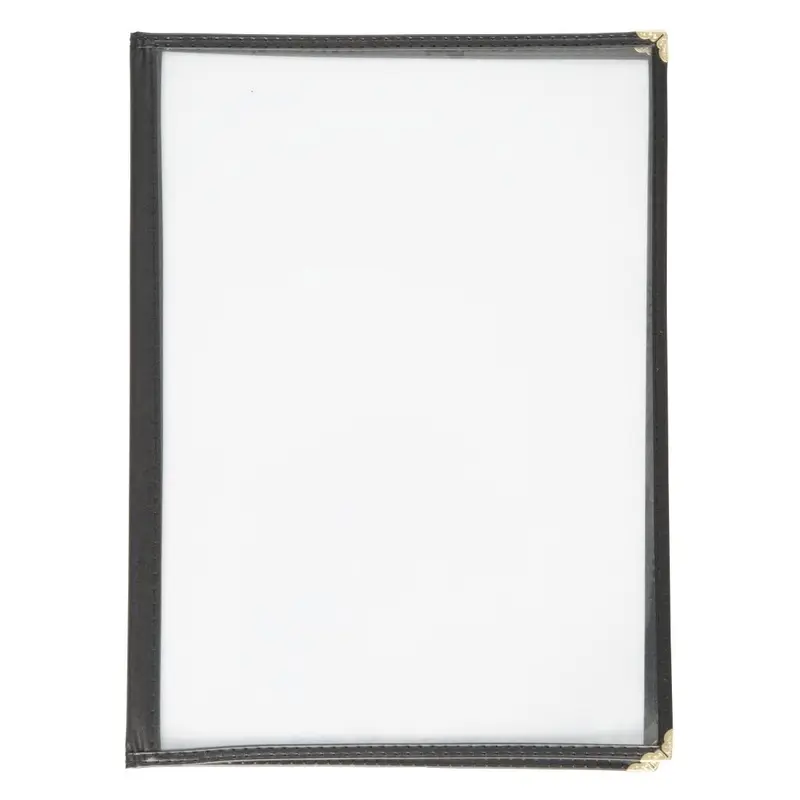 Protège-menus style américain Olympia A4 quatre vues noir