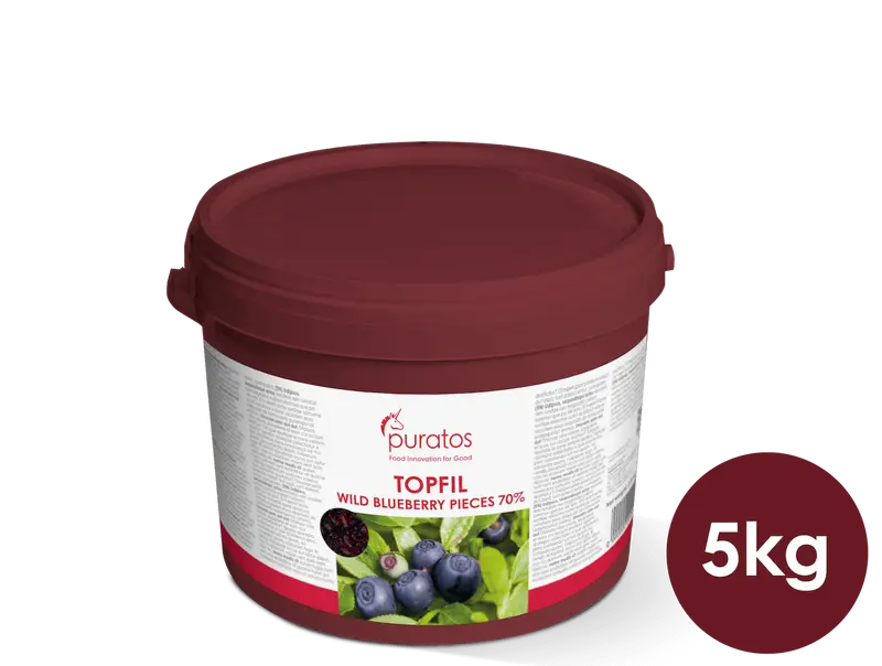 Puratos Topfil Wild Blueberry Pieces 70% – blauwe-bessenvulling 5 kg