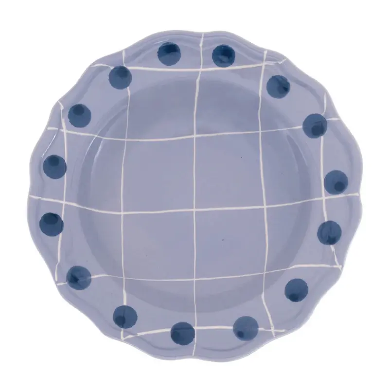 Quadri - Diep bord - Lilla - Ø 23 cm