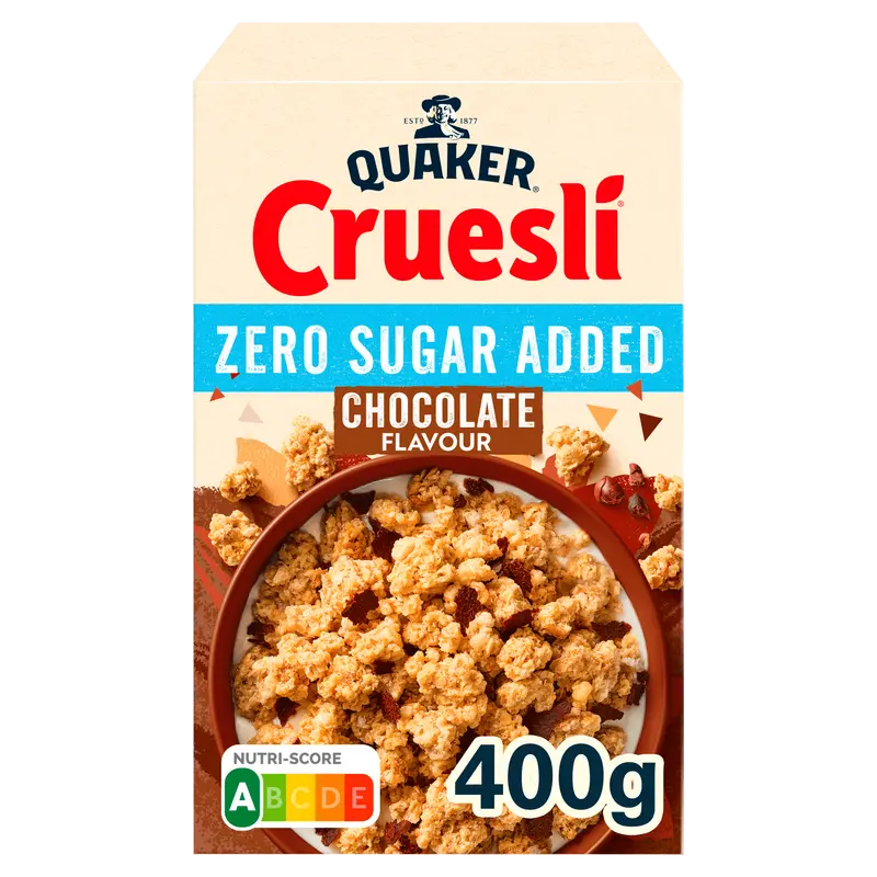 Quaker Cruesli Zero Sugar Added Chocolade