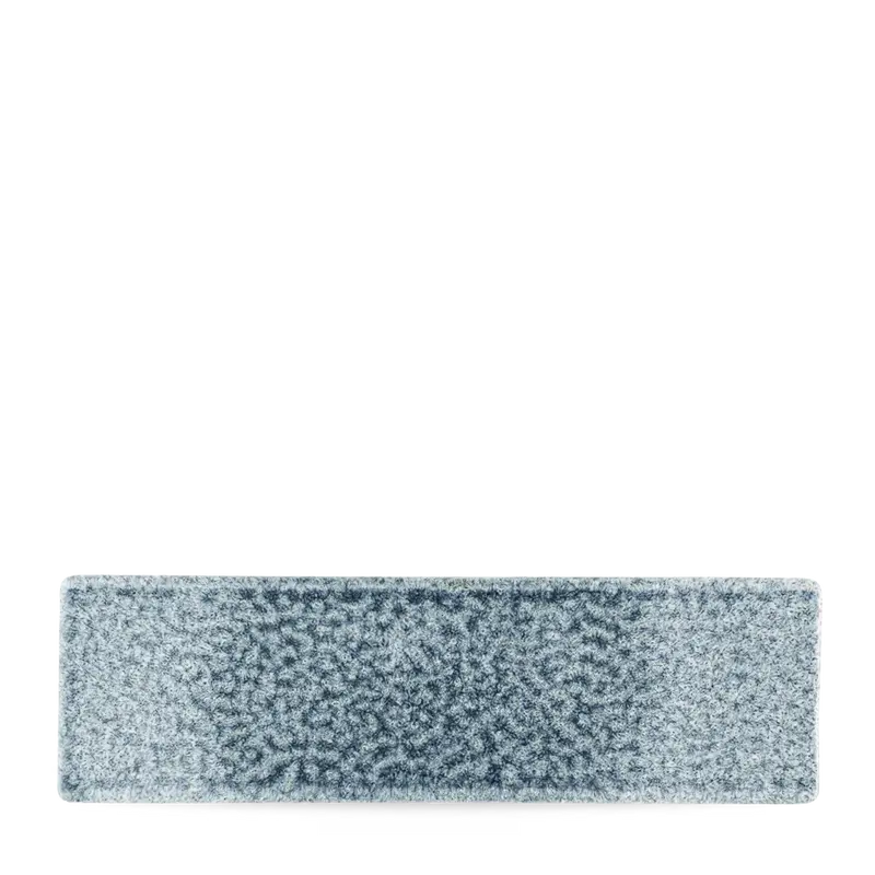 Raku Topaz Blue Oblong Plate 30X9cm 6/box