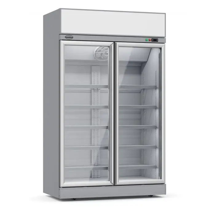 Réfrigérateur libre service 2 portes en verre ins-1000r