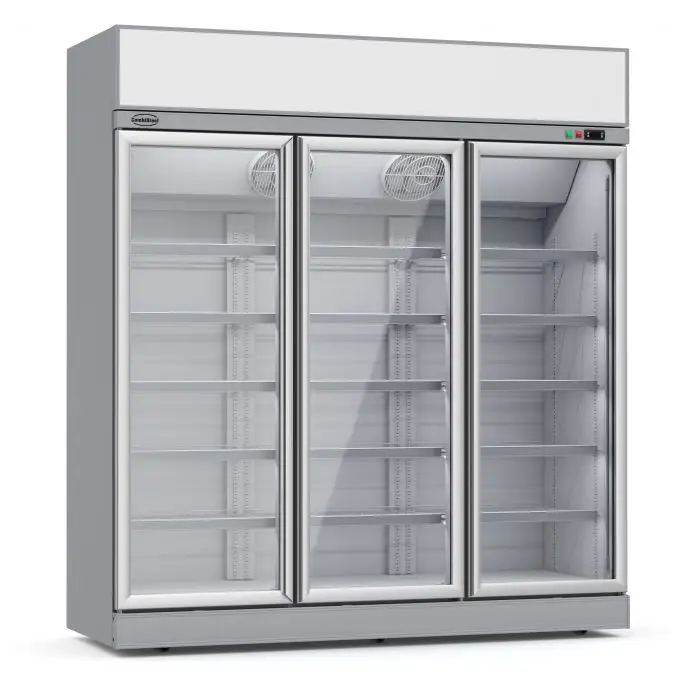 Réfrigérateur libre service 3 portes en verre ins-1500L