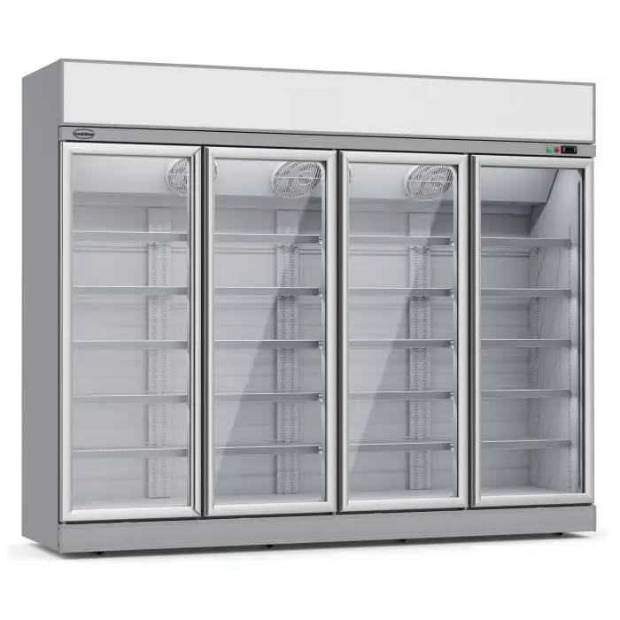 Réfrigérateur libre service 4 portes en verre ins-2500L